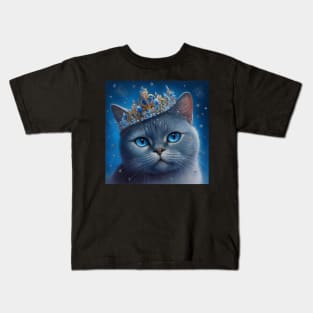 Royal British Shorthair Kitten Kids T-Shirt